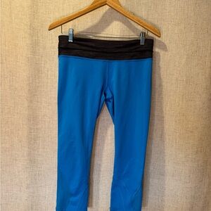 lululemon athletica capri Leggings in Blue and Black